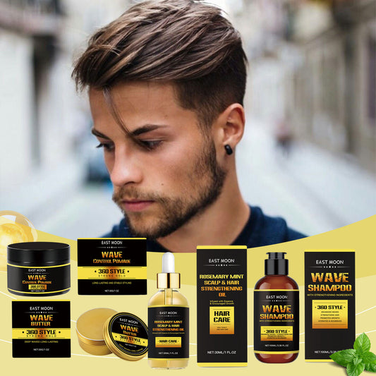 Huile capillaire pour homme - Coiffage et ondulation