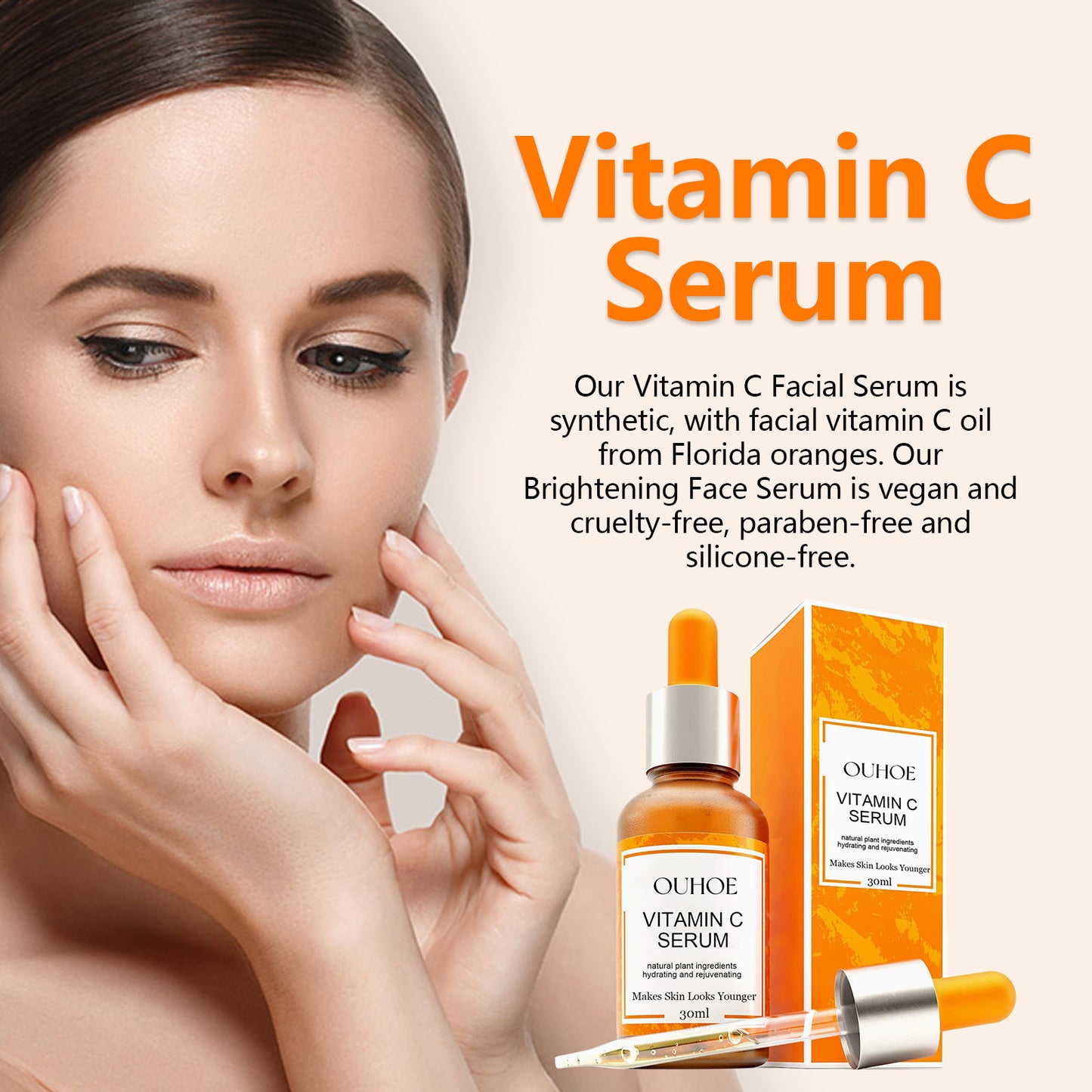 Sérum visage anti-âge à la vitamine C - Raffermissant et anti-rides