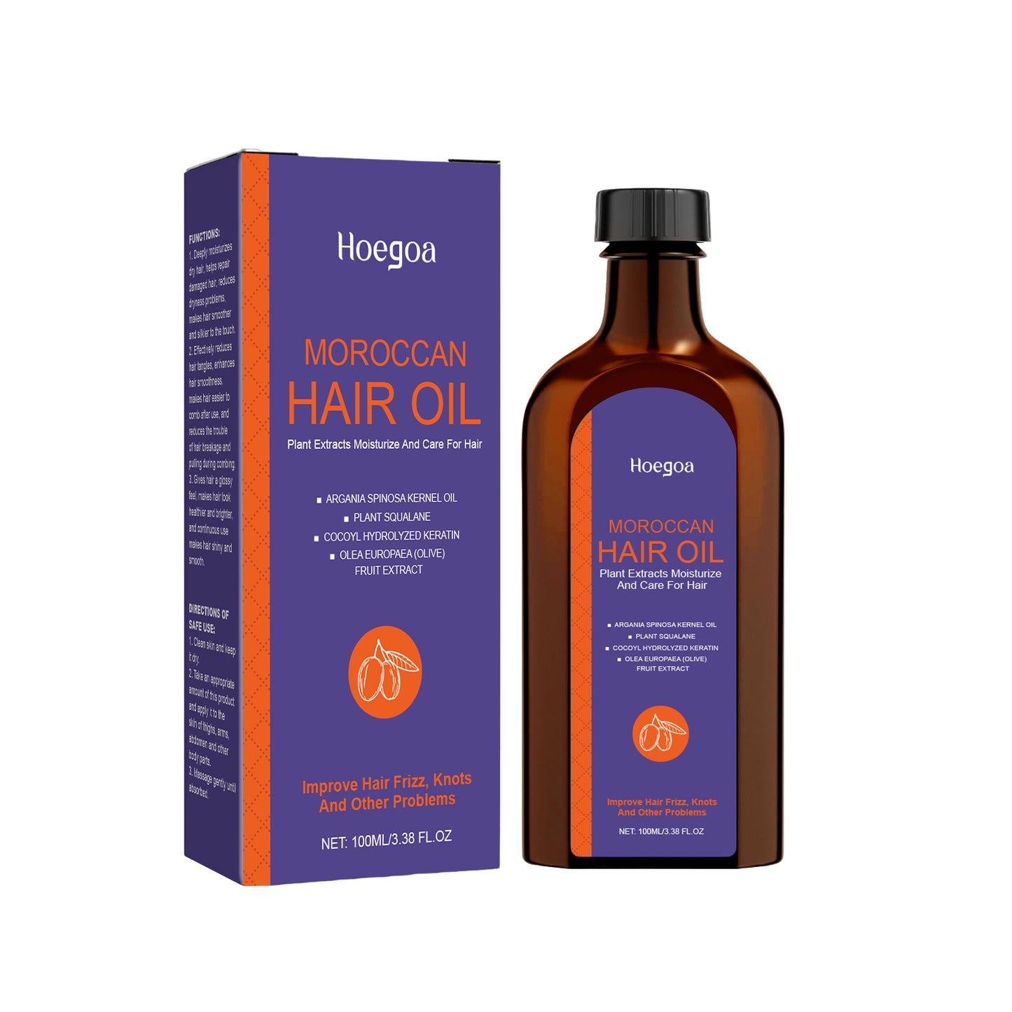 Huile essentielle de soins capillaires marocaine