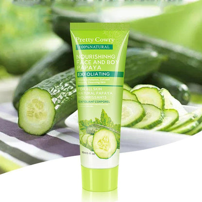 Gel exfoliant visage concombre, coco et papaye