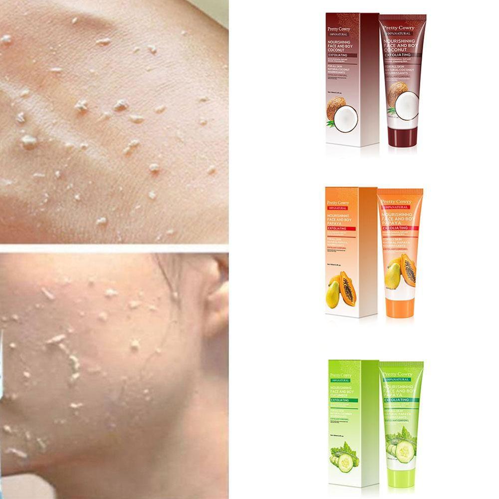 Gel exfoliant visage concombre, coco et papaye