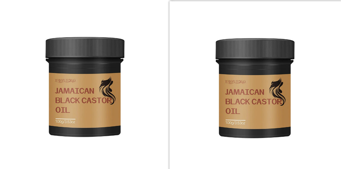 Crème modelante pour cheveux bouclés à l'huile de ricin noire